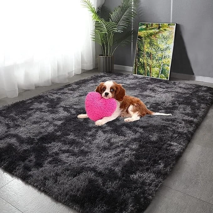 Luxury Soft Shaggy Rug - Non-Slip,Plush, Fluffy Carpet for Bedroom & Living Room - Image 2 of 4