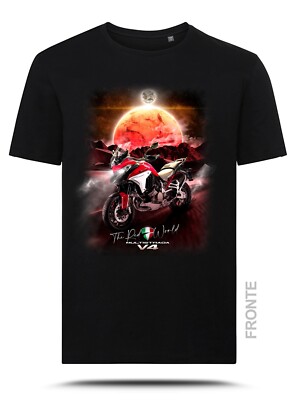 Multistrada V4 Grafik T-Shirt - THE RED WORLD Style TS-FM-027