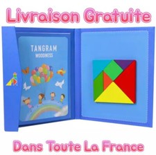 Jeu Éducatif 🌟 Tangram Aimantée Magnétique✅️ Montessori. Expédié sous 24h00🇫🇷