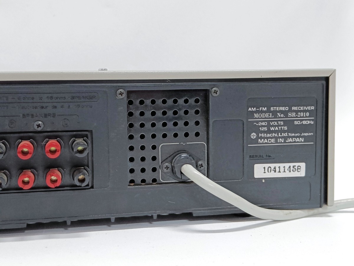Vintage Hitachi SR-2010 AM/FM Stereo Amplifier / Receiver with