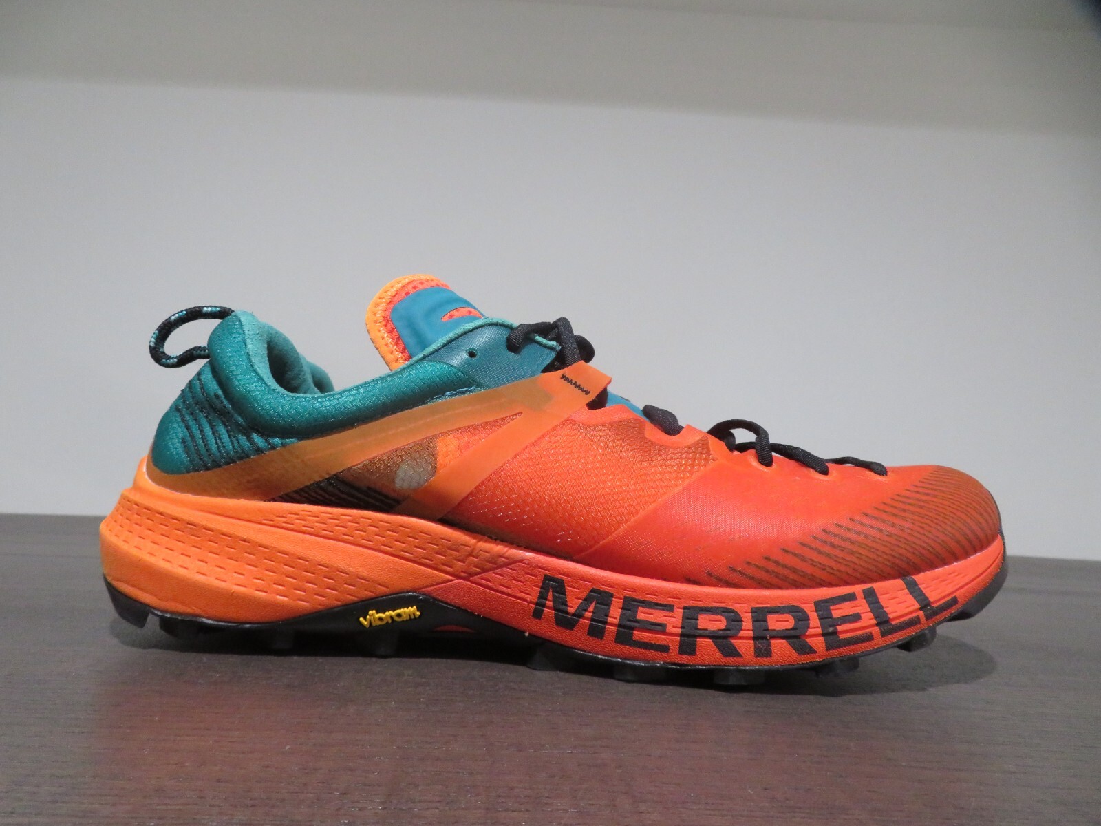 Scarpe da trekking Merrell MTL MQM arancione trail uomo 11 5 sneaker Vibram corsa