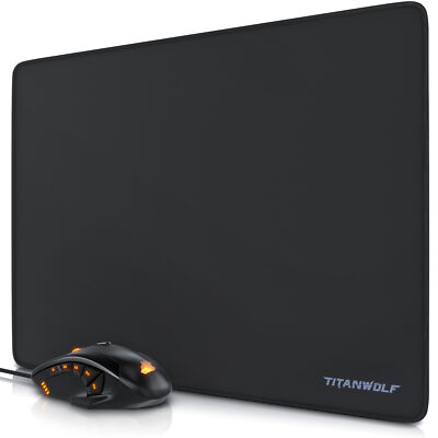 Titanwolf Gaming SET - Maus + Gaming Mauspad | 10800 dpi | | LED | 440x350x3mm