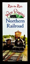1998 Ride Rails West Virginia Northern Railroad Heldreth Motel Travel Brochure