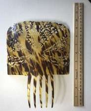 Large Vintage Faux Tortoiseshell Spanish Peineta Mantilla Hair Comb