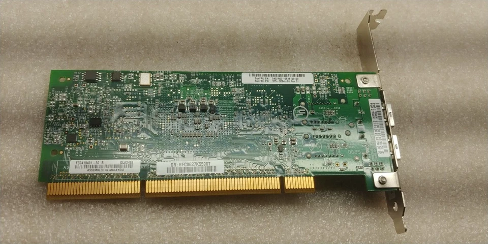 Qlogic QLA2462 4GB Dual Port FC PCIx Network JYGMX FC2410401-20 FREE SHIPPING!!! - Image 2 of 3