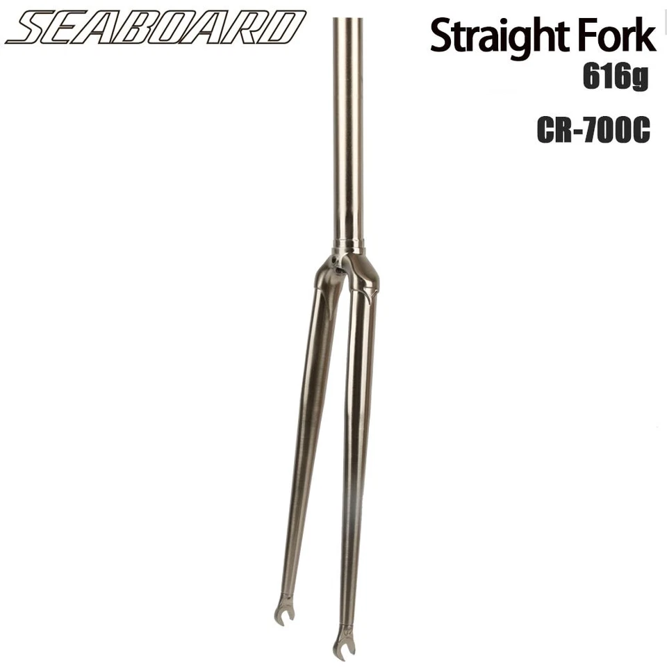 Bicycle Road Hard Fork Chromoly Steel MTB Bike Fork 700*23C 27.5 29er Disc Brake - Image 4 of 4