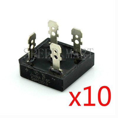 10 pcs GBPC3510 Bridge Rectifier Gleichrichter 1000V AC change DC 35A GBPC3510