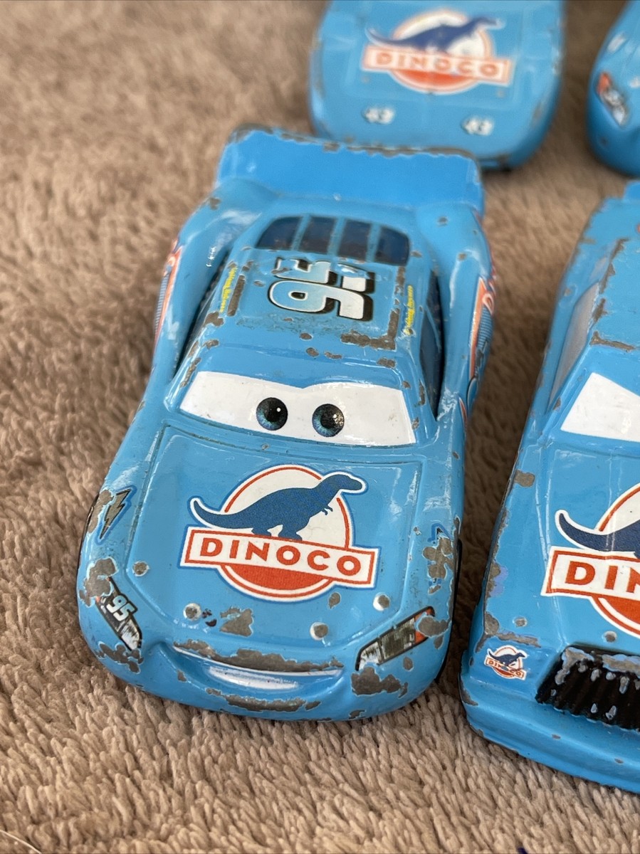 Disney Cars Dinoco The King, McQueen, Bling Bling & Chick Hicks