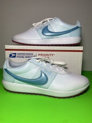 Women's Nike Cortez Golf NRG Golf Shoes Topaz White CI2283