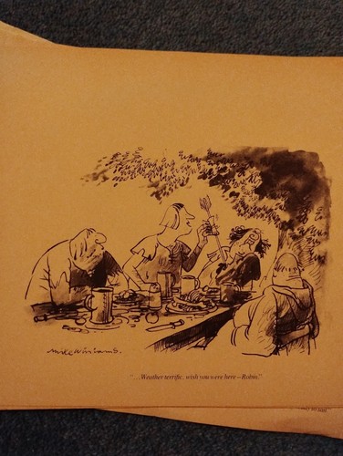 F1zb Ephemera Cartoon Nachricht von Robin Hood