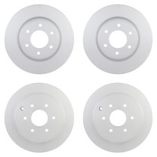 Bosch QuietCast Front & Rear Rotors Disc Brake Pad Kit For Infiniti QX56 QX80