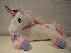 Large Lying Plush Toy Cute White Unicorn Baby Gift Paws Tog Ebay