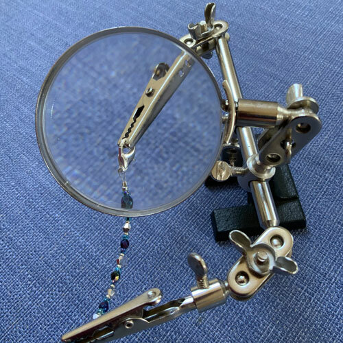 Beadsmith Third Hand tool jewellery making magnifier with clips eBay