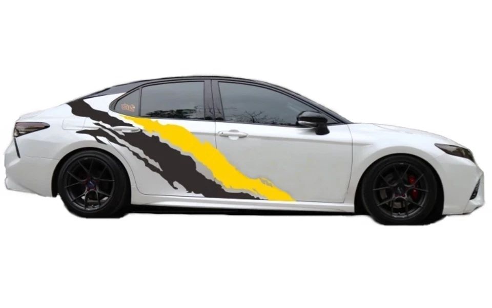 Kit de pegatinas gráficas a rayas para salpicaduras de barro para calcomanías de puertas laterales Honda Civic Accord Foto 3 de 4