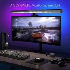 Dimmable 84LEDs Screen Bar Light Computer Monitor Eye-Caring Reading Desk Lamp