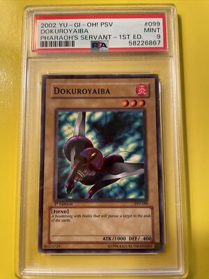 剣の誓い　セイバー　sp psa9 YuGiOh DOKUROYAIBA #PSV-099 COMMON🔥PSA 9 MT🔥1st EDITION-2002
