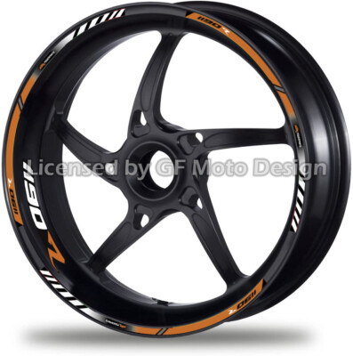 Stripes Orange 1190 Super Adventure R Motorcycle Wheel Decals Rim ...