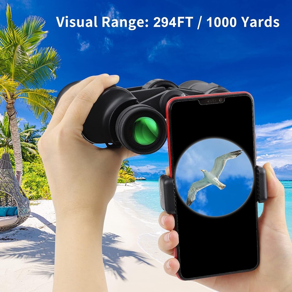 Binocolo 20x50 Professionale - Impermeabile, Potente E Preciso - Per Birdwatching, Caccia E Viaggi - Foto 4