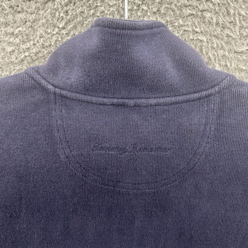 Tommy Bahama Sweater Adult XL Blue 1/4 Zip Pullover Long Sleeve Casual Mens - Picture 11 of 12