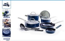 Blue Diamond 12-Piece Toxin-Free Ceramic Nonstick Pots and Pans Cookware Set