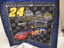 VINTAGE JEFF GORDON PILLOW FABRIC SQUARES - SEWN TOGETHER - JUST NEED STUFFING