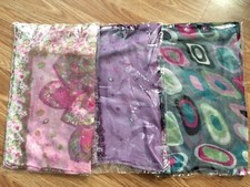 Floral Print Multi-Color 100 Viscose Scarf