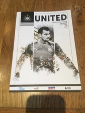 NUFC Newcastle Utd V Manchester Utd 6 October 2019 Programme Excellent Cond