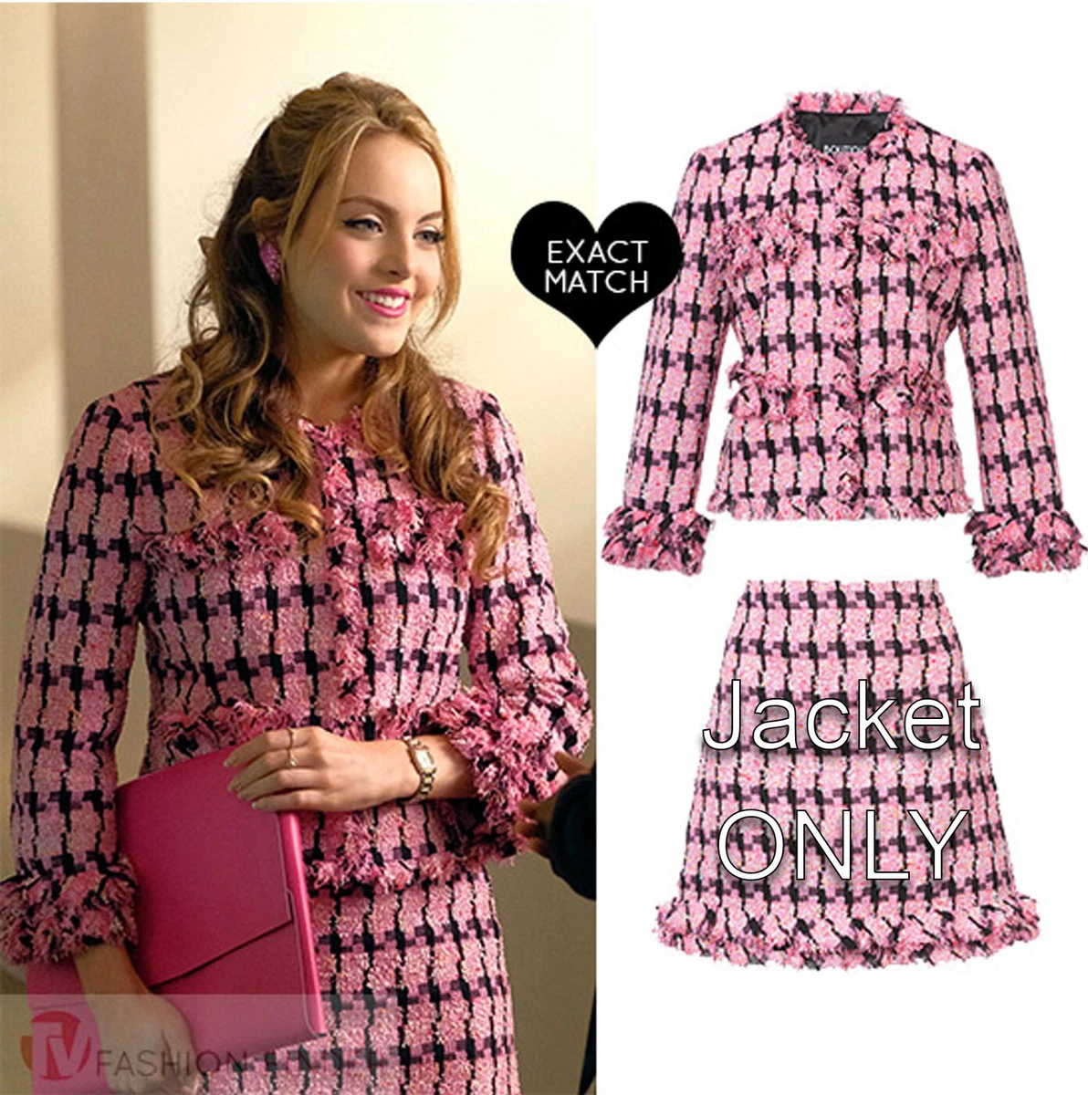 Pink tweed deals suit