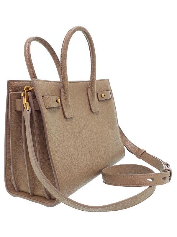 Borsa Saint Laurent Sac De Jour morbida bambino 2 vie pelle beige autentica