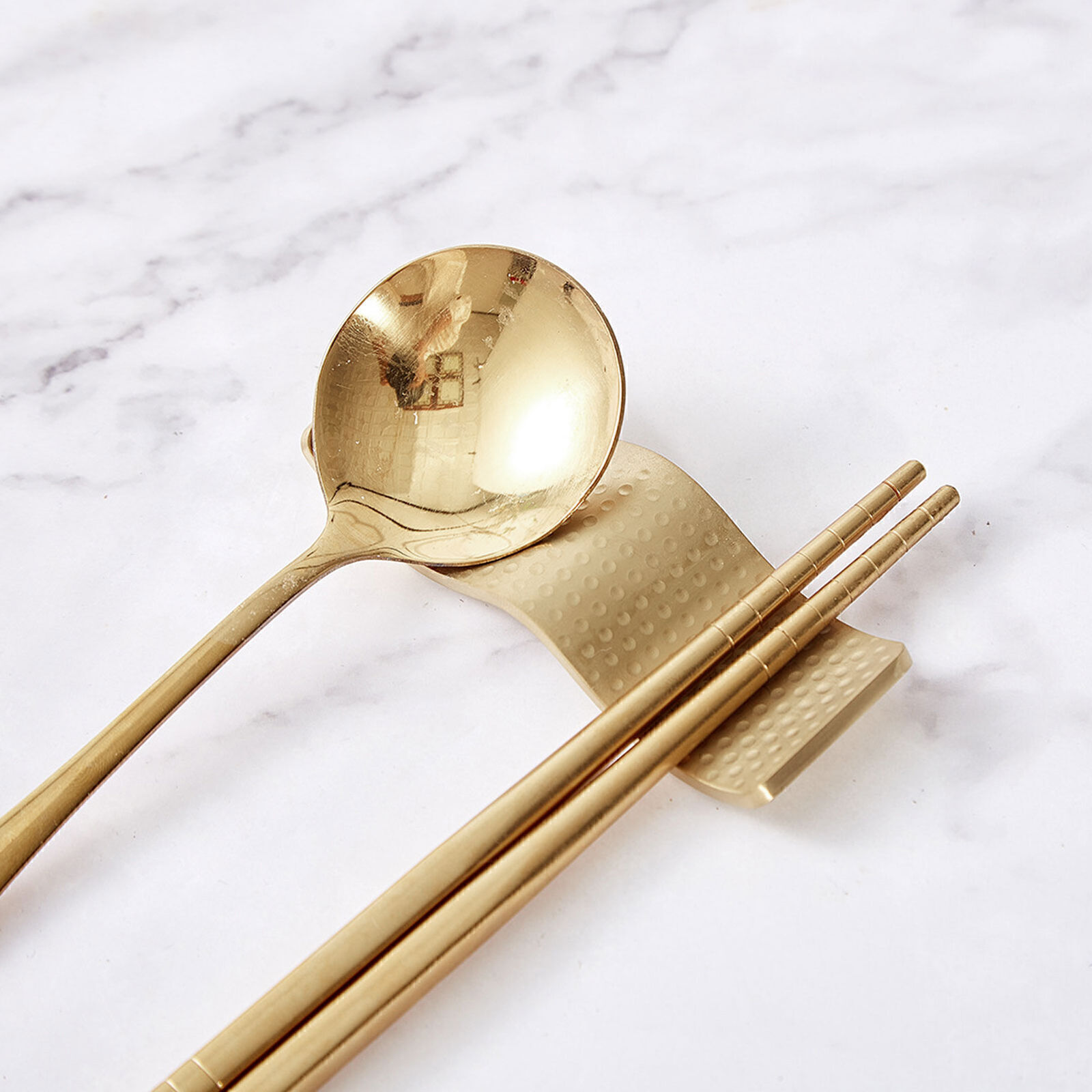 Stainless Steel Chopstick Holder Dual Use Non Slip Elegant Chopstick Rest