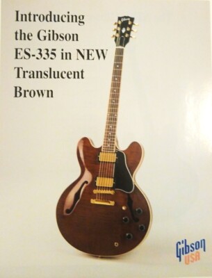 Gibson ES-335 Translucent Brown Double Sided 8.5