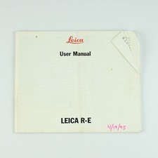 Leica R-E - Camera User Manual - Original Instruction Booklet