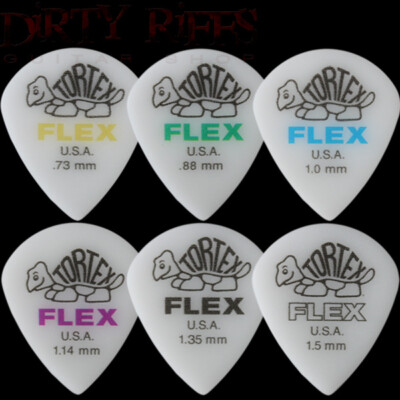 12 x Dunlop Tortex Flex Jazz XL Gitarren-Plektren Gitarrenplektren - Größe/Typ Ihrer Wahl