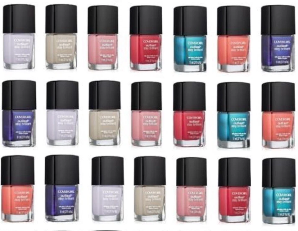 LOTE DE (200) COVERGIRL OUTLAST STAY BRILLANTE .37 fl oz - Esmalte de uñas mezcla aleatoria Foto 2 de 3