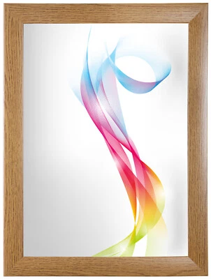 FRAMO Cadre photo Bois Chêne rustique 52x10 à 52x150 cm, avec verre acrylique