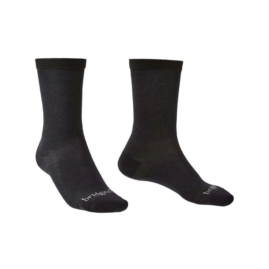 Bridgedale Men's Base Layer Coolmax Liner Twin Pack Walking Socks Assorted