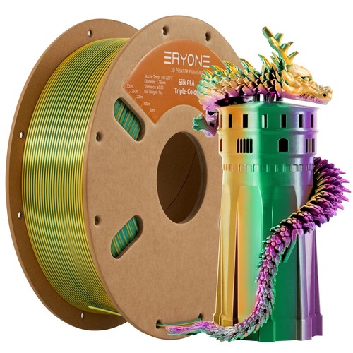 Tri- Color Series Co-extrusion Silk PLA 1KG 1.75mm Diameter Excellent Quality - 第 18/18 張圖片