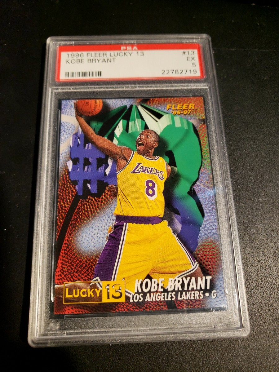 1996-97 Fleer KOBE BRYANT Lucky 13 PSA 5 EX RC ROOKIE HOT!!! | eBay
