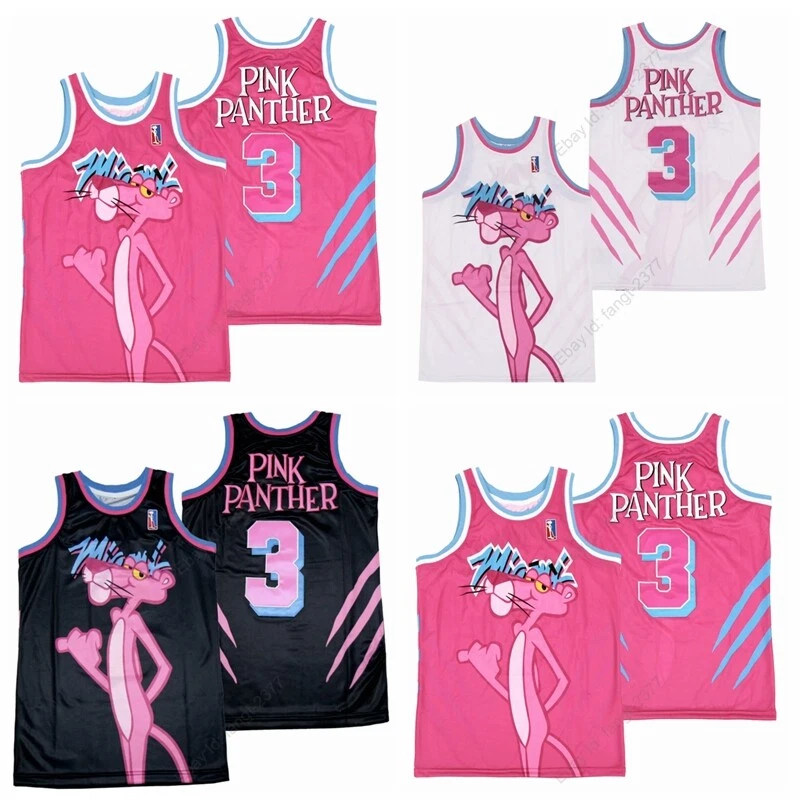 Unlimited Classics Miami x Pink Panther #3 White Basketball Jersey XL