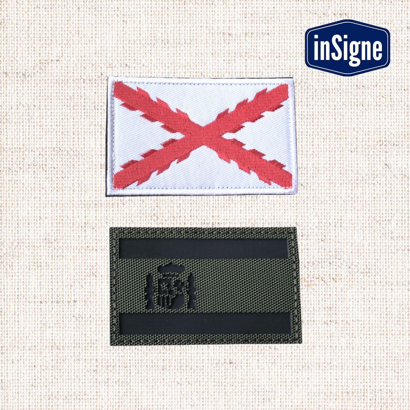 Lote 2 parches bandera España/Tercios múltiples opciones - Velcro