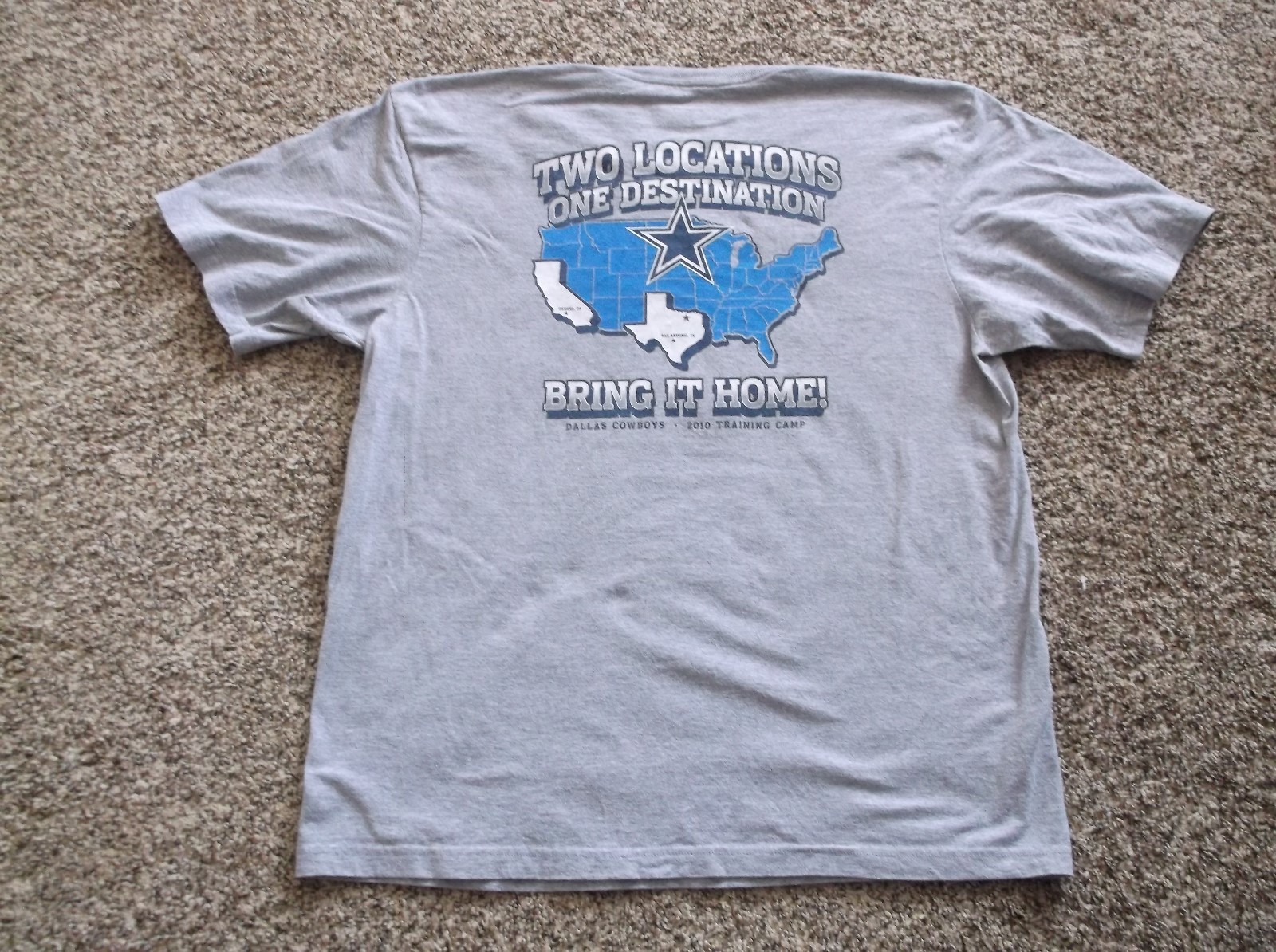 2010 NFL Dallas Cowboys "Oxnard Training Camp”Tee Shirt ,Size XL eBay