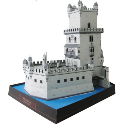 Sale! New Belem Tower Portugal DIY 3D Paper Model Famous Building Puzzle Kit
