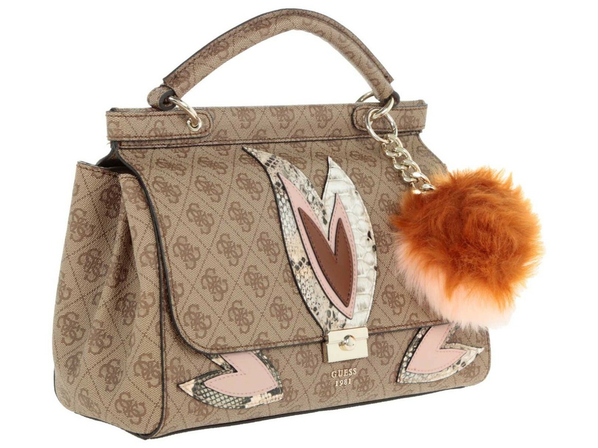 Guess Women's JADEN / TOP HANDLE FLAP Brown SG678519 | eBay