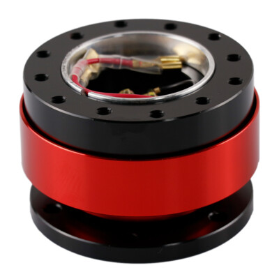 Red Car Quick Release Hub Steering Wheel Snap Off Adapter Boss Kit