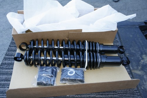 Shocks 14.4" eye / eye shock absorbers 14.4 inch 365mm Royal Enfield Black - Picture 3 of 7