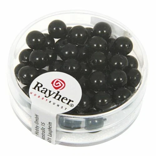 Perline sfuse di vetro nero