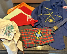 Vintage Boy Scouts Neckerchief Lot Shirt Hat Belt Uniform Accessories BSA