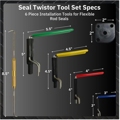 Hydraulic Seal Installation Tool Set   6 Piece Kit