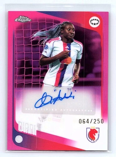 Kadidiatou Diani 2025-26 Topps Chrome UWCL Auto Pink Refractor #/250 *gl