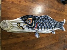 P0876 Vintage Japanese Koinobori Carp Streame...